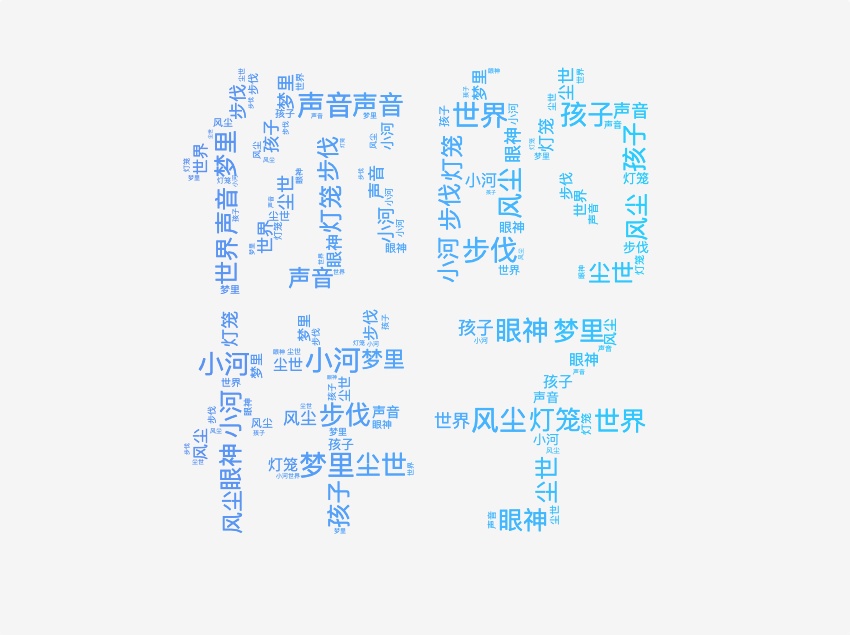 文字模版中文效果